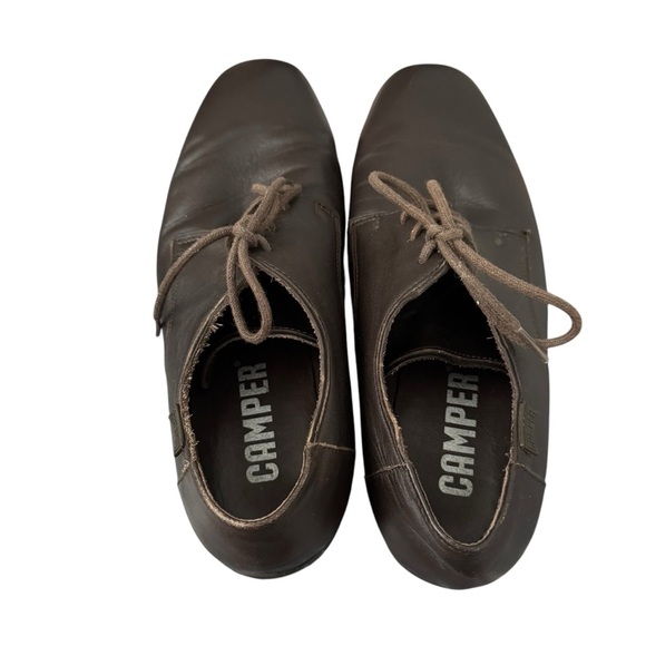 Camper Men’s Brown Lace up Soft Leather Shoes size 41 US (8) - Picture 4 of 9